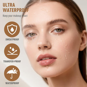 Base de maquillaje líquida impermeable FV con acabado mate, ligera, sin aceite, maquillaje de aspecto natural para pieles mixtas y grasas, cobertura ligera a media, Beige Natural, 1.05 fl. oz.